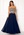 SUSANNA RIVIERI Embellished Chiffon Dress Navy bubbleroom.no