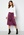 VERO MODA Cristy H/W Rouching Slit Skirt Prune Purple bubbleroom.no
