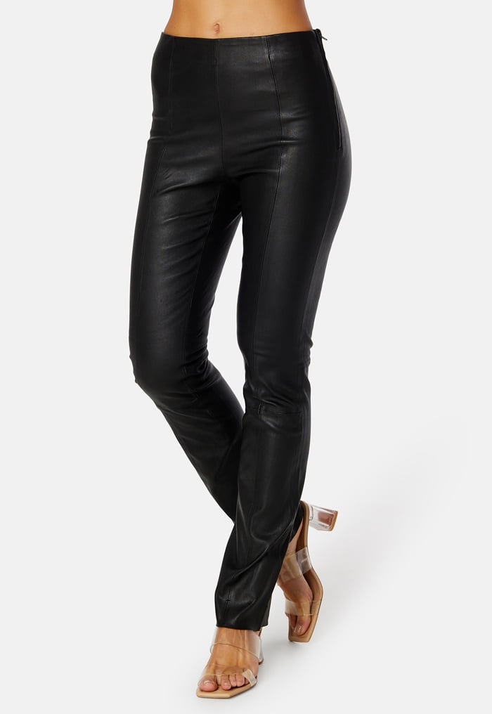 Selected femme leather on sale pants