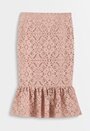 Lace flounce skirt