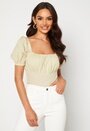 Puff Sleeve Cropped Top