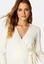Samantha knitted wrap top