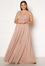 Wrap Front Sleeveless Maxi Curve Dress With Split