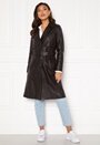 Jill Leather Trench Coat