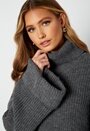 Turtle neck knitted sweater