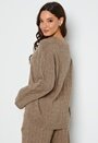 Fansley LS Cable Knit O-neck B Amphora