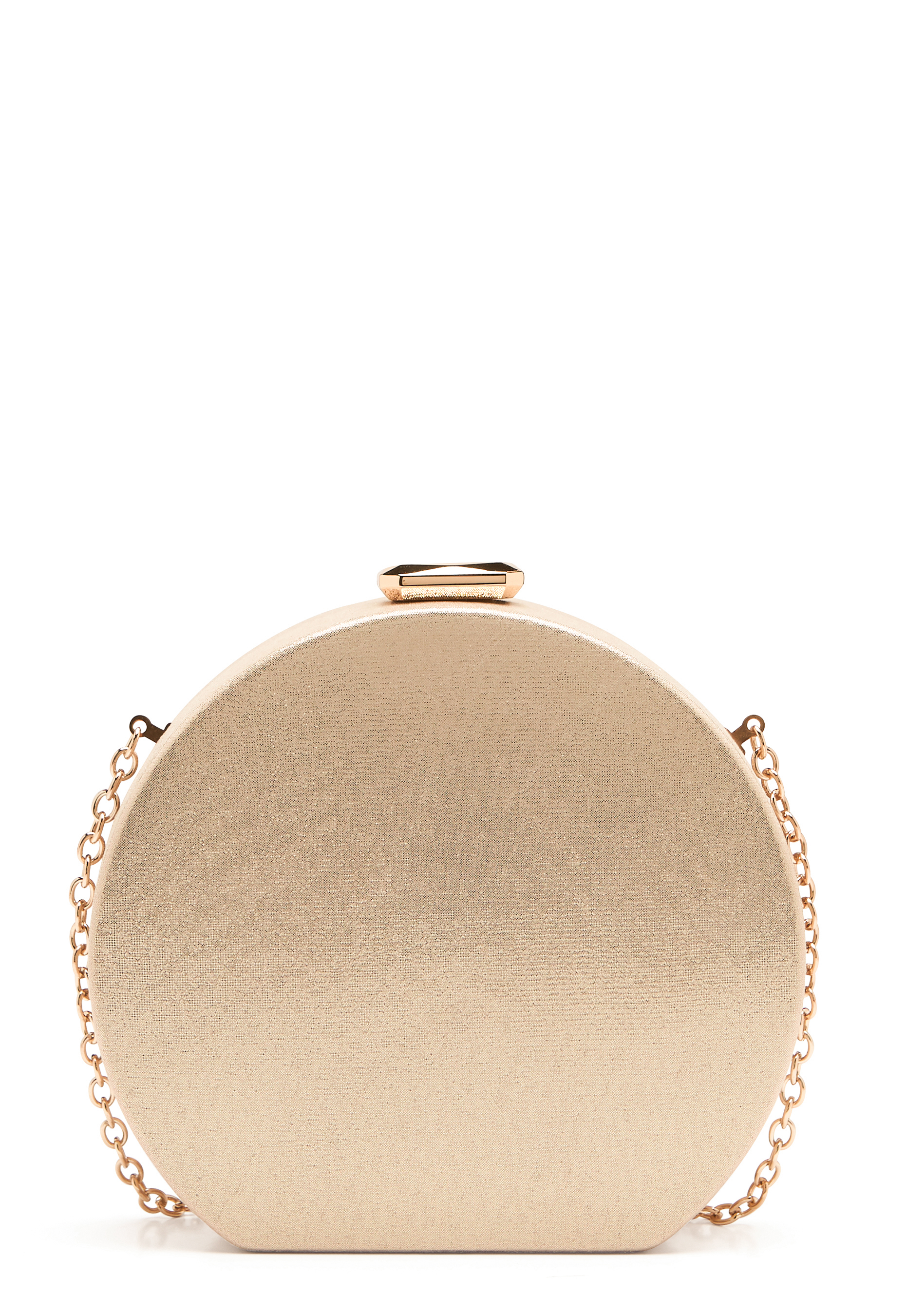 gold round clutch